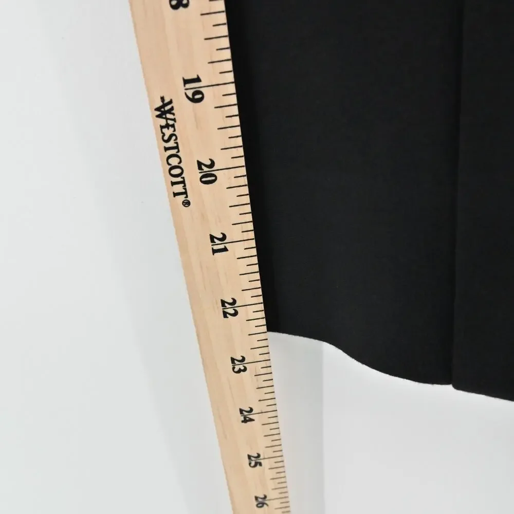 DIANE VON FURSTENBERG Skirt Size‎ 4 Classic Black Zip Pocket Knee Length Pencil - Picture 11 of 11